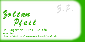 zoltan pfeil business card